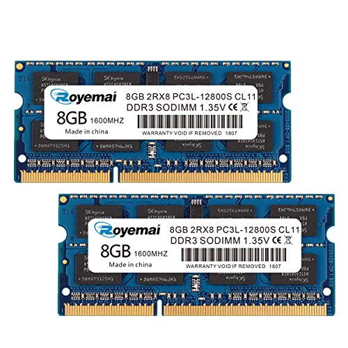 PC3L-12800S DDR3L 1600 16GB 8GB×2枚 DDR3 1600MHz 12800 2Rx8 1.35V CL11 ノートPC用メモリ 8GB PC3-12800S RAM メモリ SODIMM 電圧1.35V 1.5V 両対応