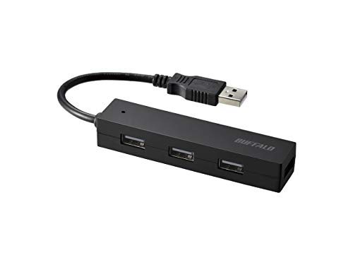 BUFFALO USB nu USB2.0 oXp[ 4|[g ubN BSH4U055U2BKyNintendo Switch/Windows/MacΉz