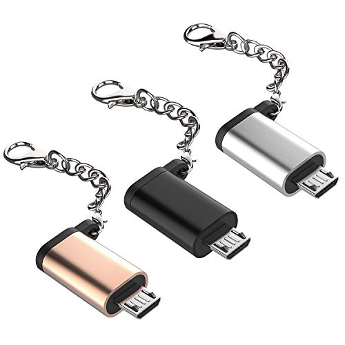 USB Type C to Micro USB 変換アダプター… (金+銀+黒)