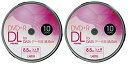 Lazos DVD+R DL 8.5GB for DATA 2.4-8{Ή 1L^p zCgChΉ 10g XshP[X L-DDL10P 2pbNZbg