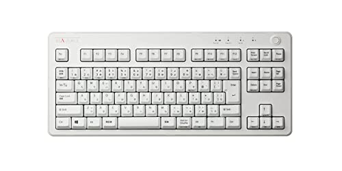 REALFORCE リアルフォース 東プレ R3 キーボード 静音 ハイブリッドモデル ワイヤレス Bluetooth USB 無線/有線両対応 テンキーレス 静電容量無接点方式 Windows iPad iPhone Android 昇華印刷 日本語配列 91キー スーパーホワイト R3HC23