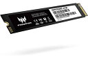 Acer (エイサー) Predator GM7000 1TB NVMe ゲーミングSSD - M.2 2280 PCIe Gen4 (16Gb/秒) x 4 3D TLC NAND PC 内蔵ソリッドステートハードドライブ DDR4 DRAMキャッシュ 最大7400MB/秒 - BL.9BWWR.105