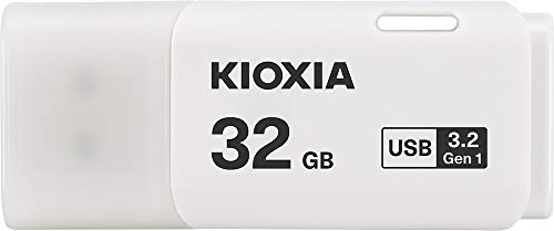 Kioxia U301 16Gb 32GB 64GB 128GB TransMemory USB3.2 Gen 1 フラッシュドライブ ポータブルデータディスク USBスティックホワイト 32GB LU301W032GG4