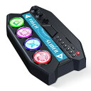 「初音ミク Project DIVA Future Tone DX 」専用ミニコントローラー for PS4 PS4コントローラー ミニアケコン 遅延なし PS4のみ対応 PEGA GAME 静音ボタン アケコン タッチスライダー＆発光機能搭載 ブラック