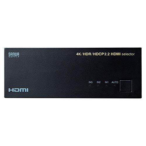 4K・HDR・HDCP2.2対応HDMI切替器(3入力・