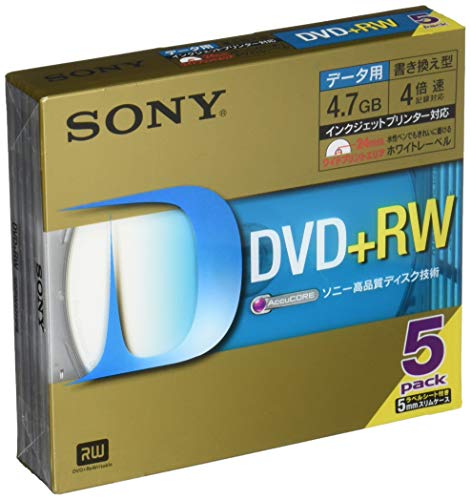 ソニー データ用DVD+RW 4倍速 5mmケー