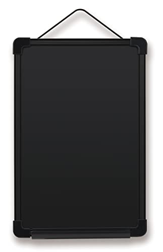 アスカ プラ枠ブラックボード S BB037 黒板 チョーク マーカー マグネット トレー付き ブラック Sサイズ