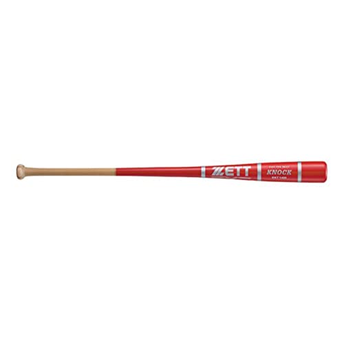 ZETT(ゼット) 野球 ノック 木製 バット 84cm レッド(6400) BKT1450