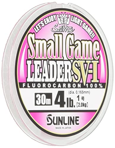 サンライン(SUNLINE) リーダー ソルティメイト スモールゲームリーダー SV-I フロロカーボン 30m 1号 4lb(2kg) マジカルピンク