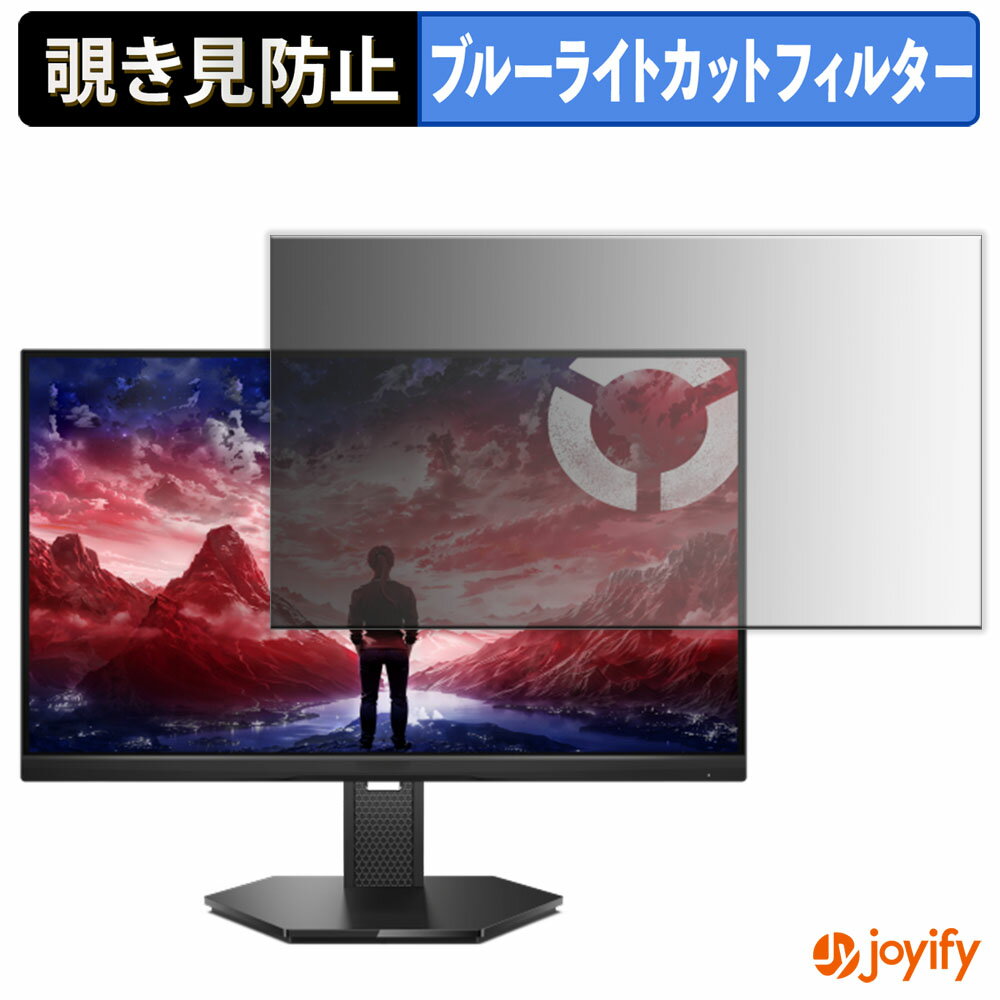 【 覗き見防止 タブシール式 】フィルム Lenovo Legion 25-10 保護フィルム 着脱式 ブルーライトカット 覗きみ防止フィルム のぞき見防止 画面保護モニター