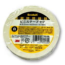 3M Scotch スコッチ 電気絶縁用ビニールテープ117【白】 19mmx20M 1巻【バラ】