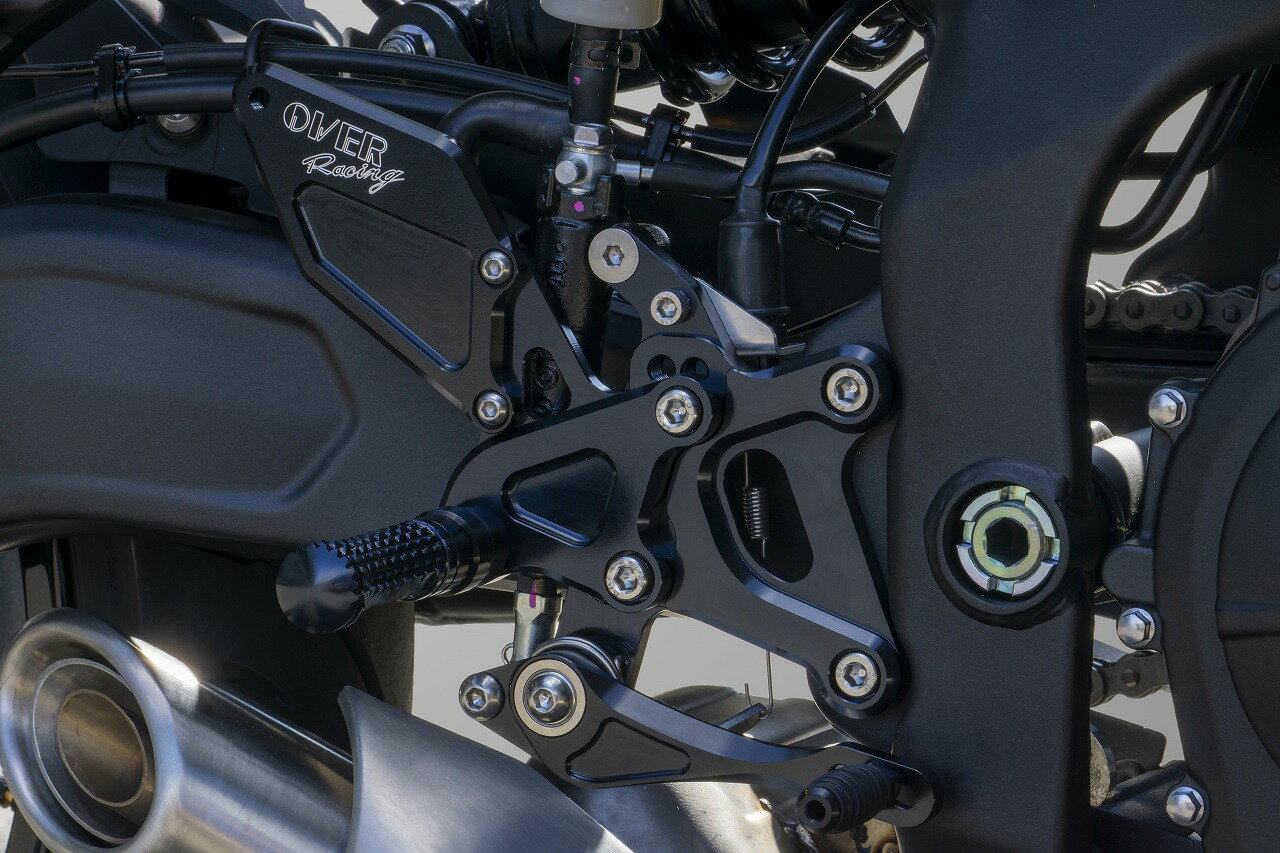 Rakuten - 【在庫有】OVER Racing（オーヴァーレーシング）BACK-STEP 4ポジション ブラック ZX-25R/SE　51-86-01B