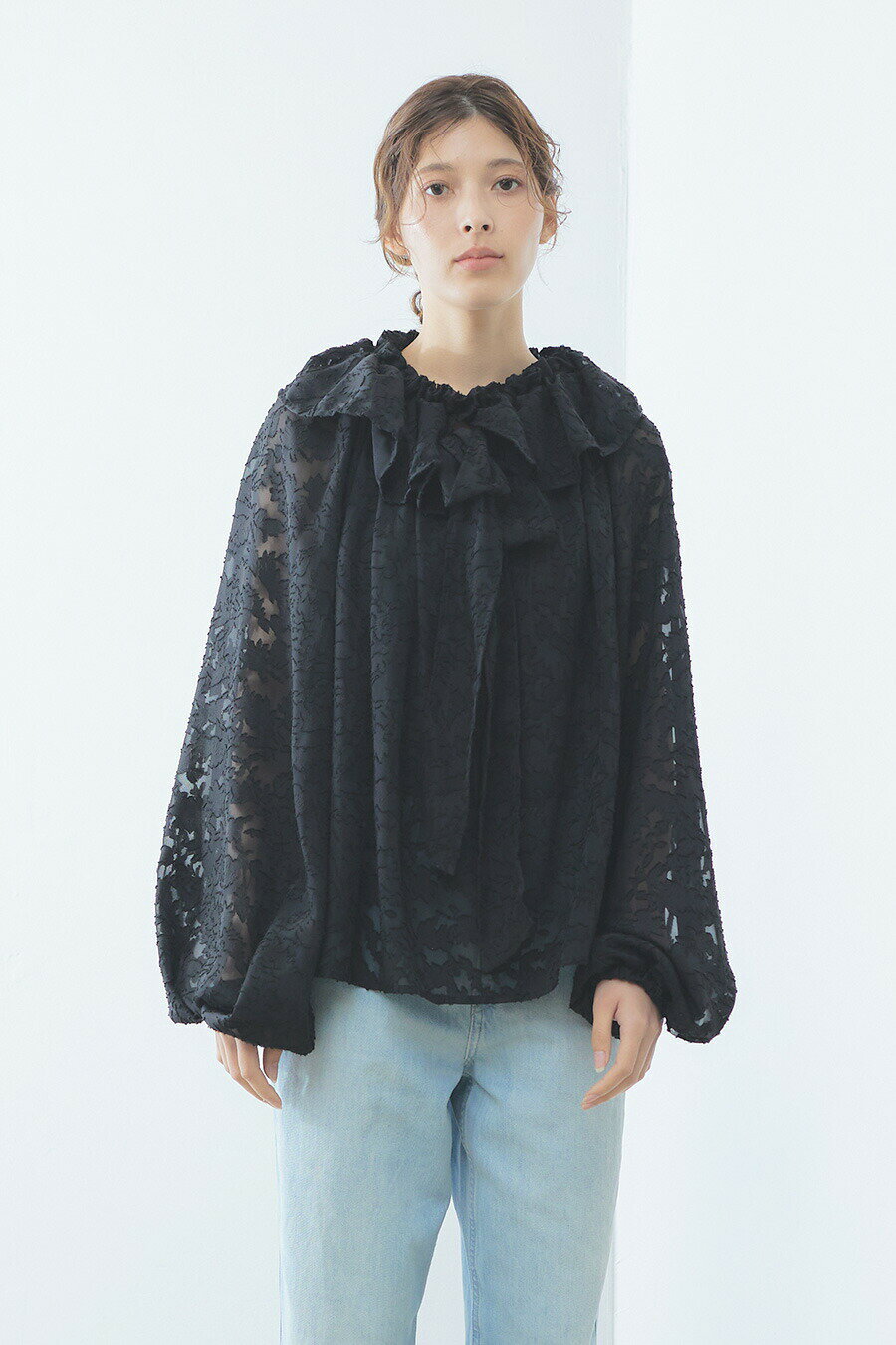 ensuite Sheer blouse シアーブラウス 春夏