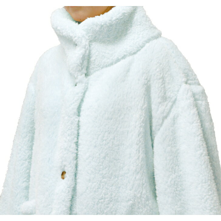 送料無料/ペコラ/ルームウェア/PGR/グリーン/ふわふわ/両面ボア/防寒着《KI》