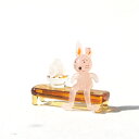 <ガラス細工 お月見 うさぎ 兎 月見団子 限定品>お月見うさぎ・縁台と月見団子(限定品)<ミニチュア小物 ガラス細工><ガラス細工 ファニチャー>【ギフト プレゼント ラッピング】