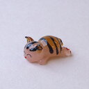 <ガラス細工 猫 眠り お休み 限定品>のんびり、猫 桃色(限定品)<ミニチュア小物 ガラス細工><ガラス細工 ファニチャー>【ギフト プレゼント ラッピング】