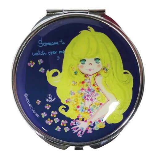 水森亜土 サムワン コンパクトミラー Φ70mm 鉄/ガラス MM-7745 水森亜土 サムワン コンパクトミラー Φ70mm 鉄/ガラス MM-7745