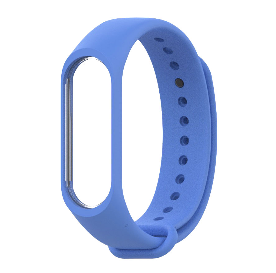 Xiaomi Band3/ Band4 用 交換カラーバンド：プレーン ロイヤルブルー