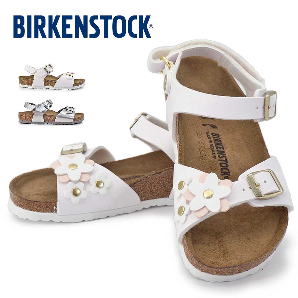 樂天商城 - ビルケンシュトック Birkenstock キッズ サンダル リオ プレイン フラワーズ AS キッズ ストラップ 子供 ジュニア ビルコフロー Rio Plain Flowers AS Kids 26春夏新作