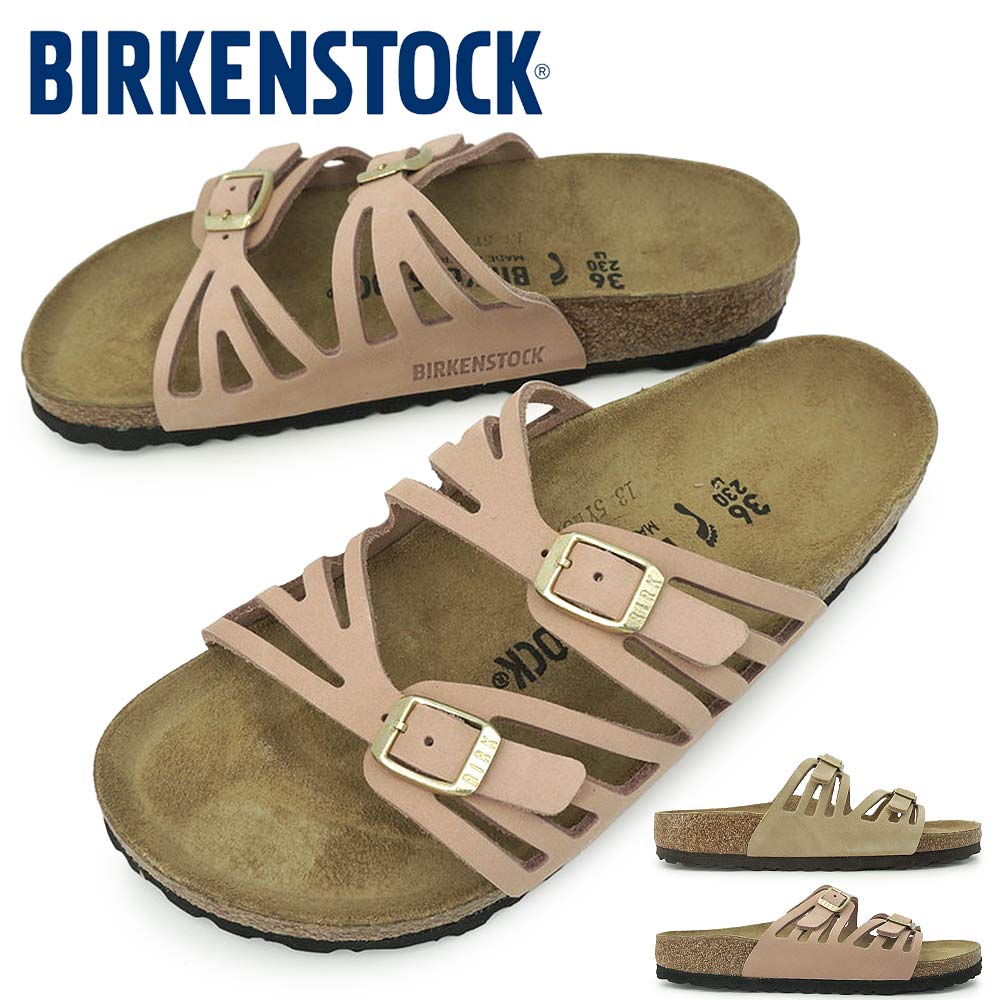 Rakuten - 【P10倍セール 6/11(木)1:59まで】ビルケンシュトック Birkenstock サンダル レディース グラナダ ナロー幅 ストラップ ヌバックレザー バックル Granada 26春夏新作