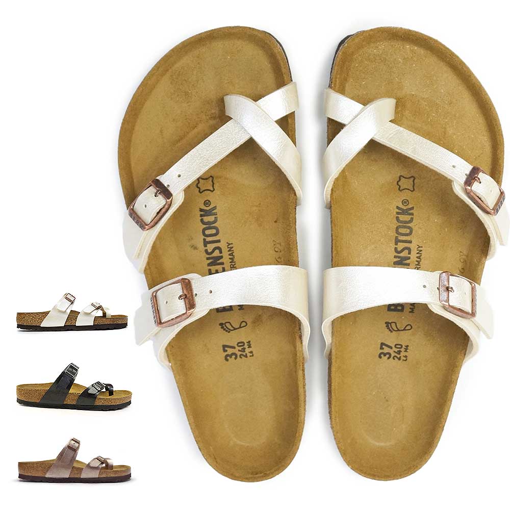 【あす楽】ビルケンシュトック Birkenstock レディース サンダル マヤリ Mayari レギュラーフット ダブルストラップ 幅広 トングサンダル Mayari