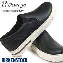 【おトクなGW！3%OFFクーポン】Birkenstock スリッポン メンズ レディース オスウェゴ レギュラー ナロー ナチュラルレザー スリップオンシューズ OSWEGO ビルケンシュトック