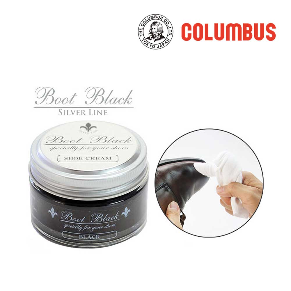 コロンブスブートブラックシルバーラ...