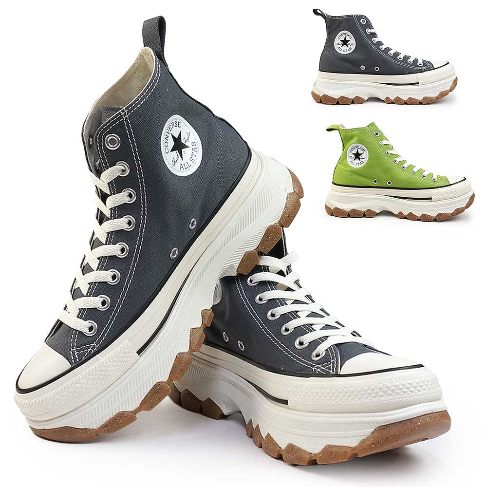 【あす楽】コンバース CONVERSE オールスター アール トレックウエーブ HI 厚底 スニーカー メンズ レディース ハイカット ALL STAR R TREKWAVE HIのサムネイル