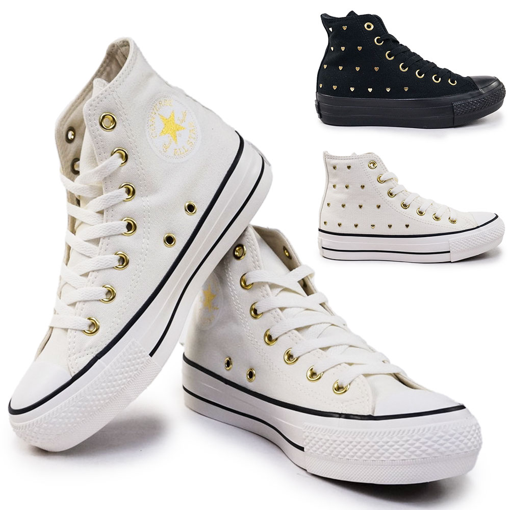 コンバース CONVERSE スニーカー レディース オールスター PLTS ハートスタッズ HI 