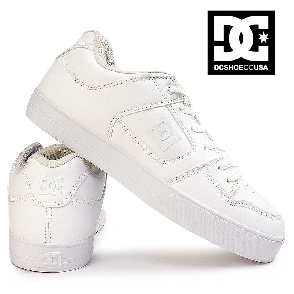 【あす楽】DC SHOES スニーカー メンズ レディース ピュア SE SN DM005004 ホワイト 白 ローカット PURE SE SN