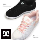 【おトクなGW！3%OFFクーポン】DC SHOES スニーカー レディース コートグラフィック DW232005 ローカット レザー ディーシー WS COURT GRAFFIK