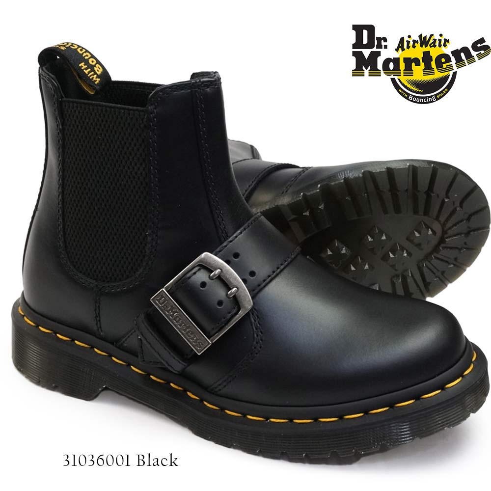 ドクターマーチン 【あす楽】Dr.Martens チェルシー ブーツ 2976 ベルト飾り レディース ショート サイドゴア 正規品 ドクターマーチン CORE Applique 2976 Classic Pull Up