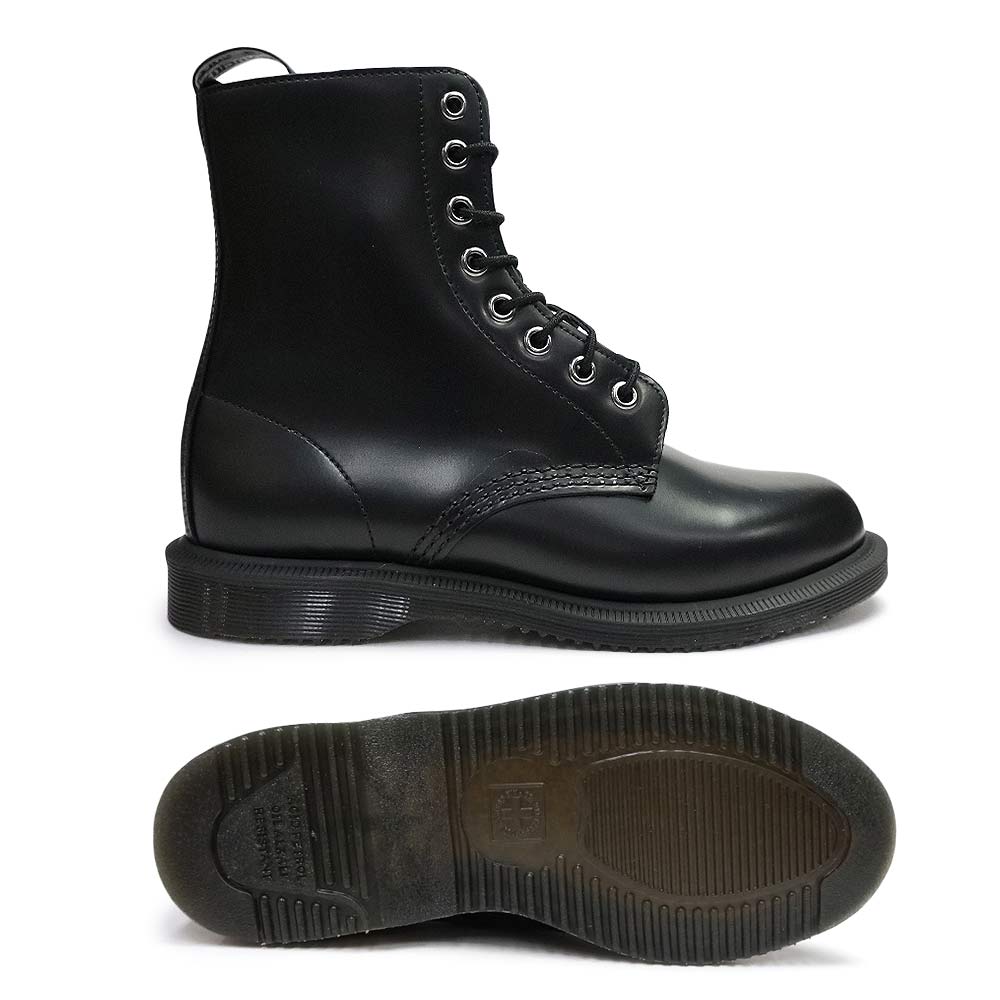 【あす楽】ドクターマーチン Dr.Martens レディース ELSHAM エルシャム 8ホール レザー レースアップ ショートブーツ KENSINGTON ELSHAM 3