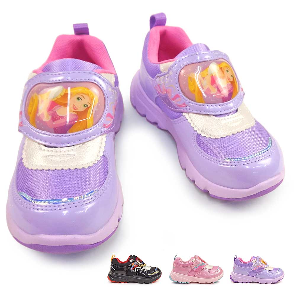 Rakuten - ディズニー Disney キッズ スニーカー DN C1336 マジック式 抗菌 防臭 子供靴 ムーンスター Moon Star プリンセス カーズ