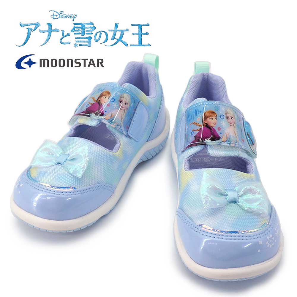 Sports , Casual - ディズニー Disney キッズ サンダル DN C1372 アナと雪の女王 サマーシューズ 軽量 スニーカー マジック式 ムーンスター FROZEN Moon Star 26春夏新作