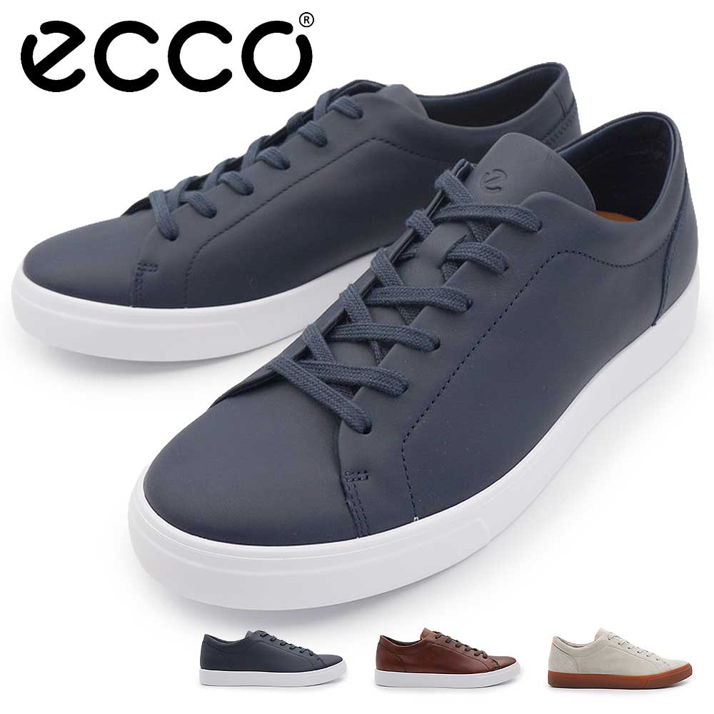 Rakuten - エコー 靴 メンズ スニーカー ECCO Soft 10 560114 レザースニーカー クラシック フルグレインレザー スエード 革スニーカー 56011401038 56011401053 56011405163 レザーカジュアルシューズ メンズスニーカー 26春夏新作