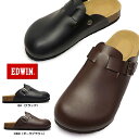 エドウィン EDWIN メンズ サンダル EW9071 コンフォート 紳士 事務所履き 前かぶり スリッパ つっかけ