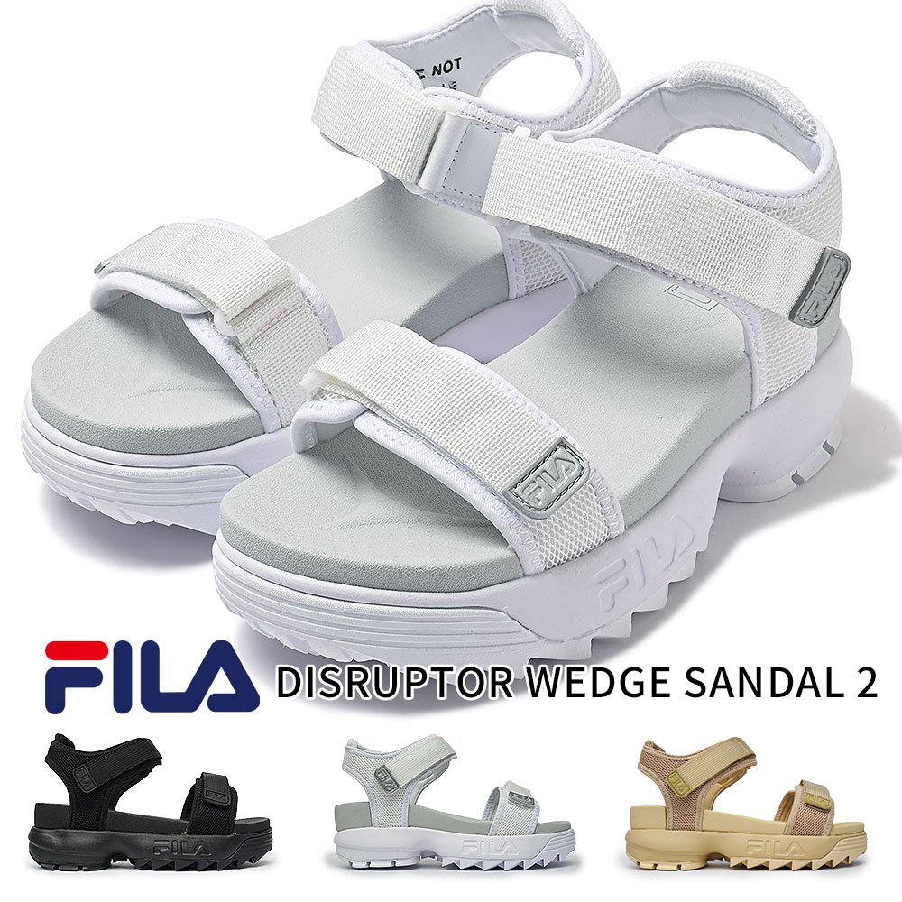 フィラ FILA サンダル レディース WSS21081 ディスラプター ウェッジ サンダル 厚底 ストラップサンダル DISRUPTOR WEDGE SANDAL 2