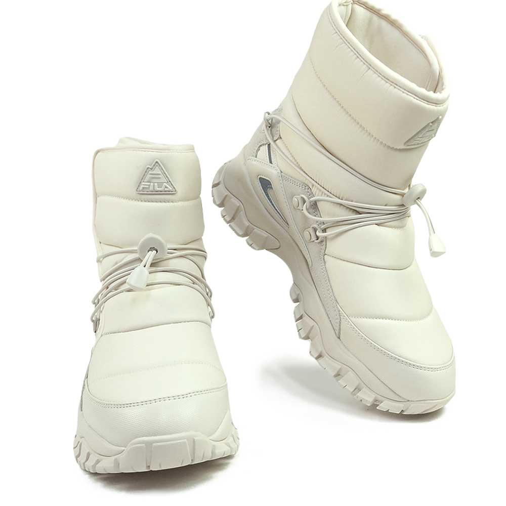 【割引クーポン3/11 1:59まで】フィラ FILA 防水ブーツ レディース モンティ CTF WP 5HM02289 白 ダウンブーツ 厚底 防寒 MONTI CTF WP
