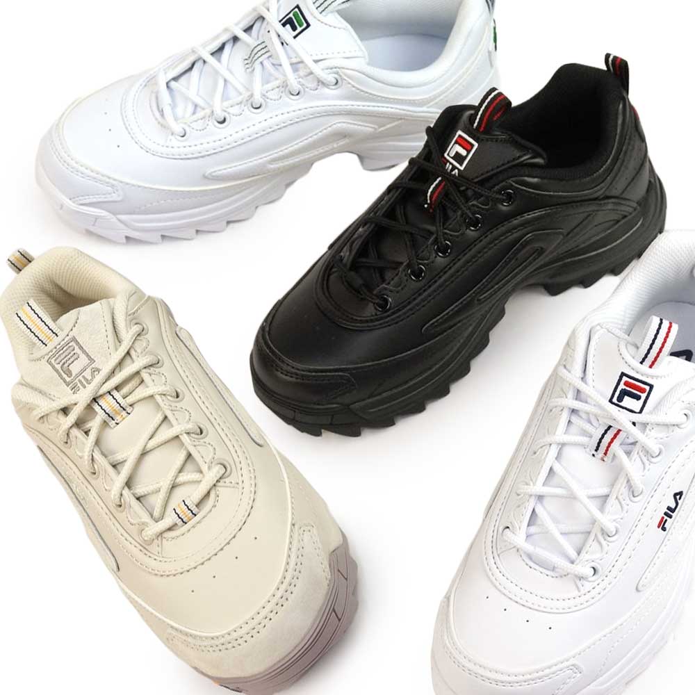 フィラ FILA スニーカー レディース 厚底 ディストーター プレミアム WSS23012 WFW23034 シャークソール Distorter Premium