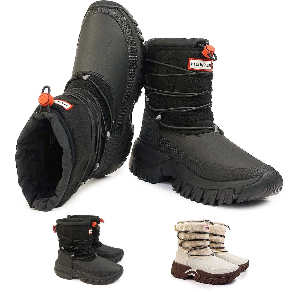 ڤڡۥϥ󥿡 HUNTER ɿ ɴ Ρ֡ ǥ WFS2204HER 顼 硼ȥ 硼 ե ե꡼ WOMENS WANDERER SHORT SHERPA SNOW BOOT