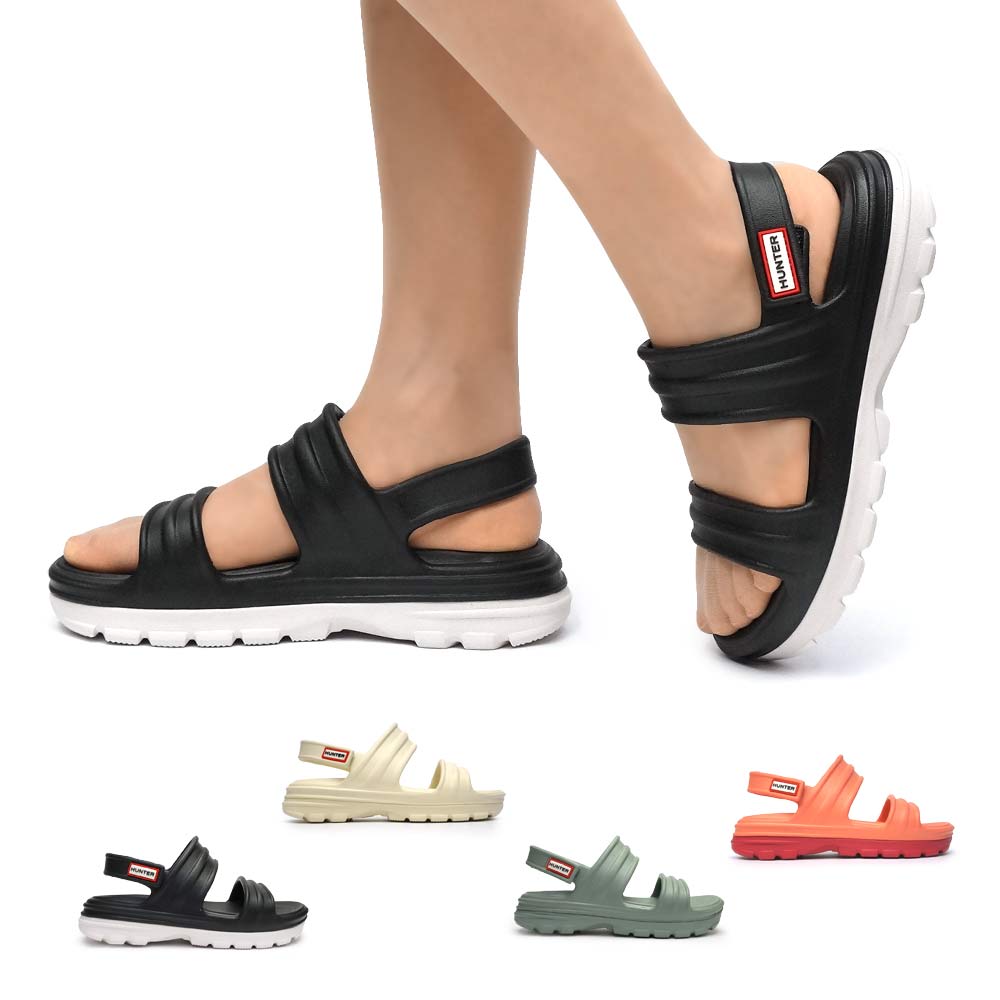 HUNTER レディース WFD4036EVA ブルーム アルゲー フォーム サンダル ビーガン アオコ 軽量 ハンター WOMENS BLOOM ALGAE FOAM SANDAL WFD4036EVA