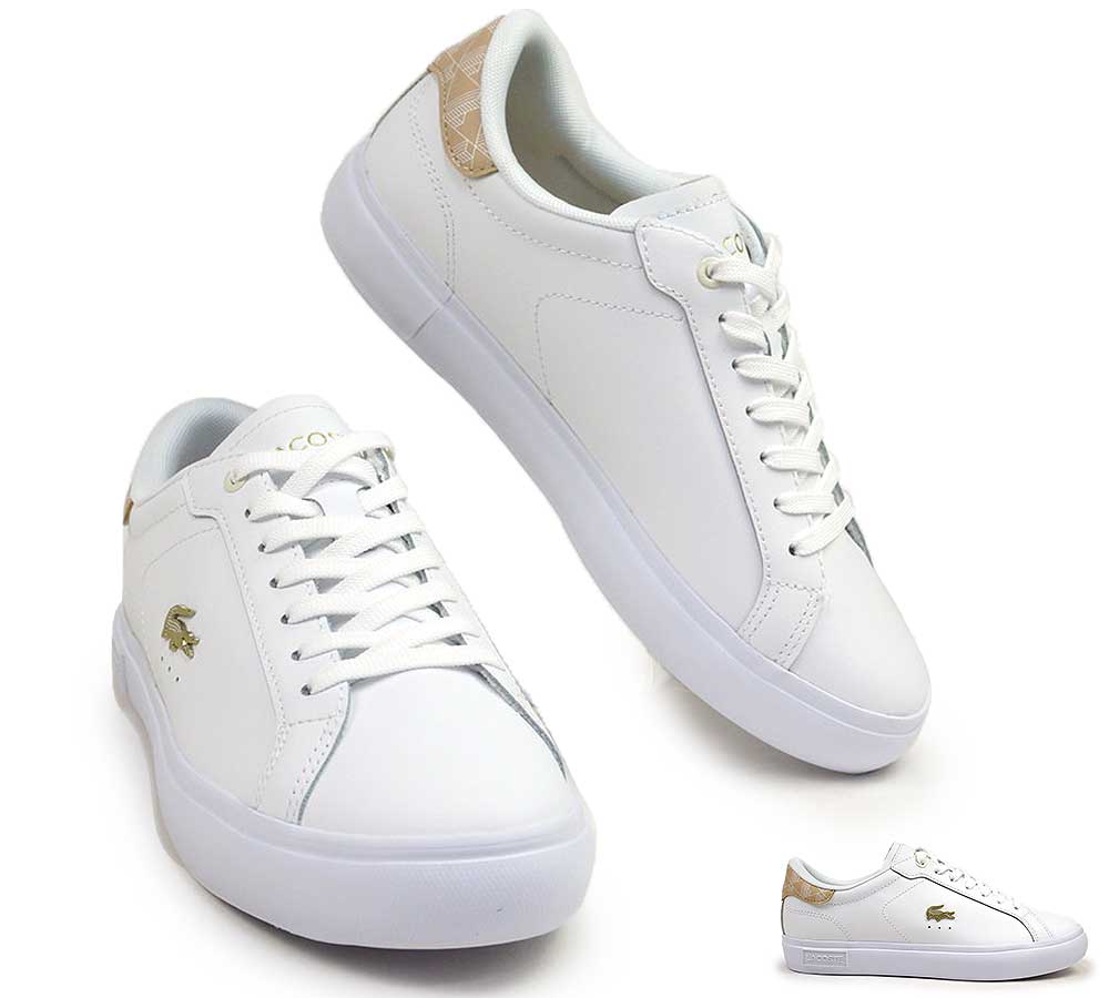 Rakuten - ラコステ LACOSTE スニーカー レディース パワーコート 224 2 SFA 48SFA0002 POWERCOURT 224 2 SFA