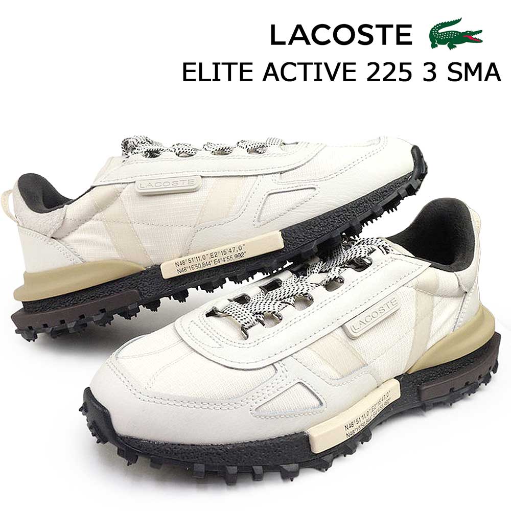 樂天商城 - ラコステ LACOSTE メンズ スニーカー エリート アクティブ 225 3 50SMA0077 アウトドア ビンテージ ELITE ACTIVE 25秋冬新作