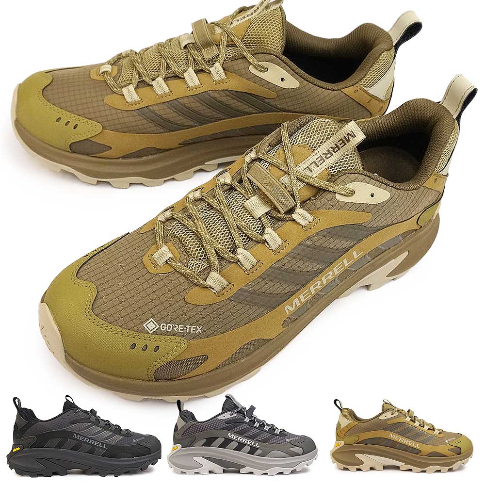 【あす楽】メレル MERRELL 防水 メンズ アウトドアシューズ モアブ スピード 2 ゴアテックス トレイルランニング ハイキング 透湿 MOAB SPEED 2 GORE-TEX