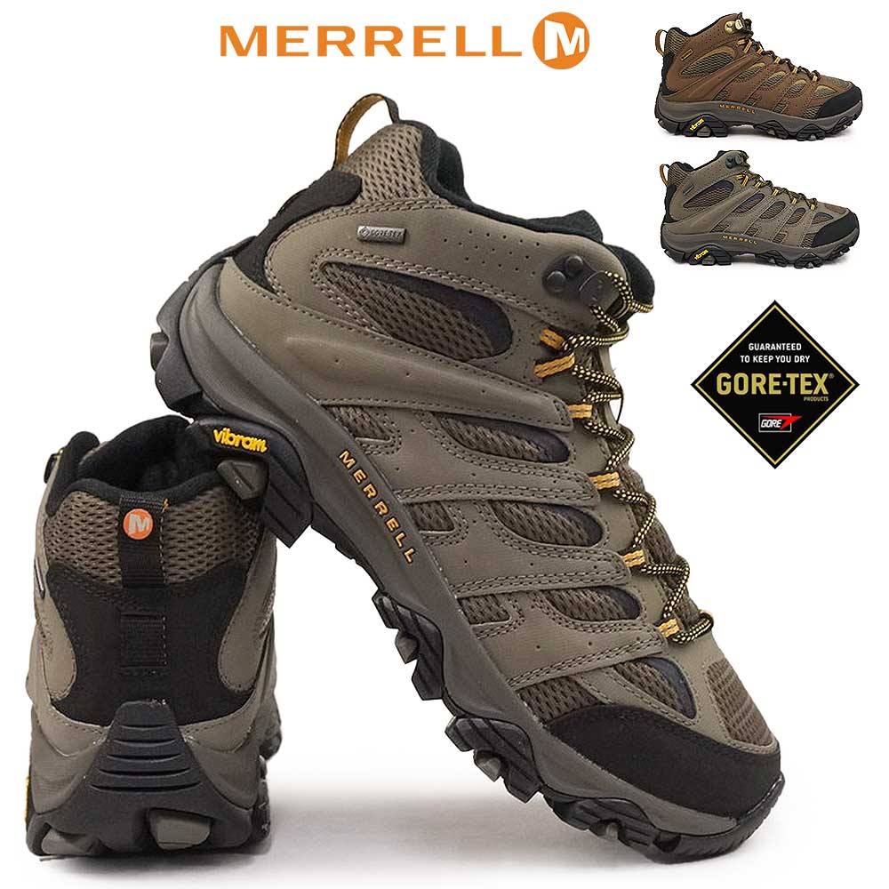 【P10倍祭 12/4 20:00〜】メレル MERRELL 防水 アウトドアシューズ 幅広モデル モアブ 3 シンセティック ミッド GTX ゴアテックス 防水 透湿 メンズ ハイキング トレッキング MOAB 3 SYNTHETIC MID GORE-TEX WIDE WIDTH