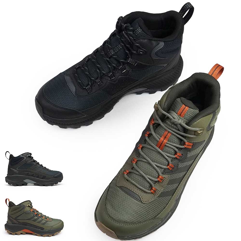 【P10倍祭 12/4 20:00〜】メレル MERRELL メンズ 防水 シューズ スピードストライク 2 ミッド ウォータープルーフ アウトドア ミッドカット SPEED STRIKE 2 MID WP