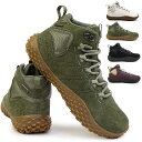 メレル 【あす楽】メレル MERRELL 防水 靴 レディース スニーカー ラプト ミッド ウォータープルーフ ベアフットシューズ ハイキング アウトドア WRAPT MID WATERPROOF