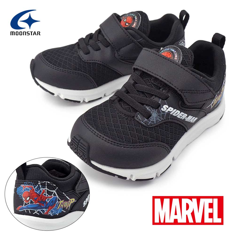 문 스타 MARVEL 키즈 스니커 MV 032 마블 스파이더 맨 아이 신발 항균 방취 소년 MoonStar 26 가을 겨울 신작