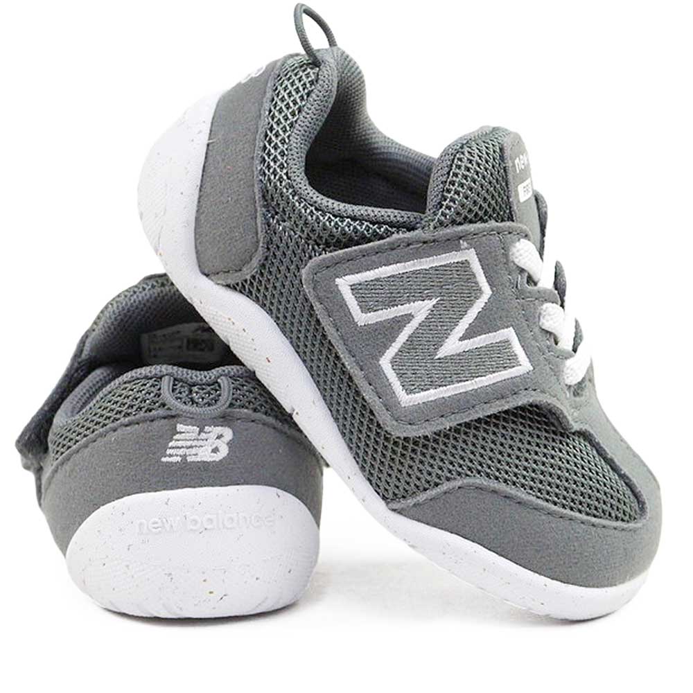 ニューバランス new balance ベビーシューズ スニーカー NW1ST GR グレー ファーストシューズ 子供靴 シンプル マジックテープ